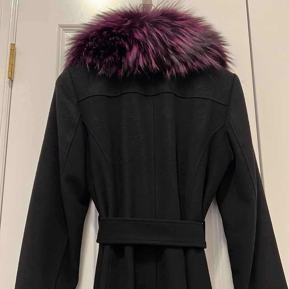 Michael Kors Peacoat with genuine removable fur trim - Picture 5 of 6